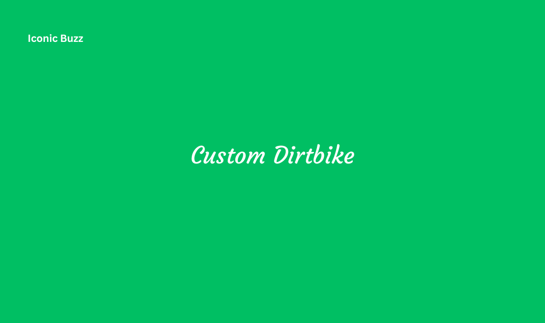 Custom Dirtbike Graphics Customization Design and Benefits